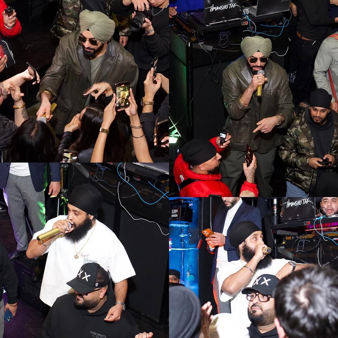 G Sidhu and Fateh Doe on the mic in NYC